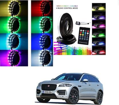 AuTO ADDiCT Car Underbody Lights Underglow Atmosphere Lights IR Remote Control Multi-Color For Jaguar F-Pace Car Fancy Lights
