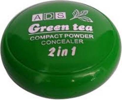 ads Green tea compact powder Concealer 2 in 1 compact (20g,natural) Compact
