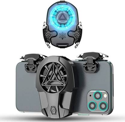 MI-STS Z-02 Model PUBG Gaming Triggers Combo with Cooling Gaming Handles Mobile Fire Button Shooting Game Controller Combo Set Designed for Gaming