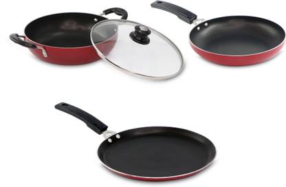 Flipkart SmartBuy Induction Bottom Non-Stick Coated Cookware Set