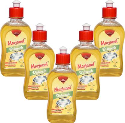 MARJANOL Dish Washing Concentrated Gel (Pack Of 5, 250ML Each) Dish Cleaning Gel