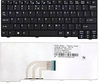 SellZone Laptop Keyboard for Acer Aspire One D250 AOD250 Series KAV10 Internal Laptop-size Laptop Keyboard