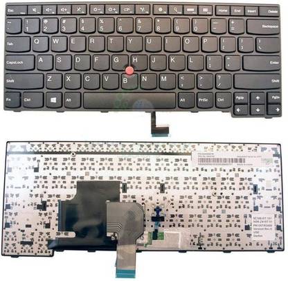 SellZone Laptop Keyboard for Lenovo Thinkpad T450 E450 Internal Laptop-size Laptop Keyboard Compatible with Desktop, Laptop, Mac