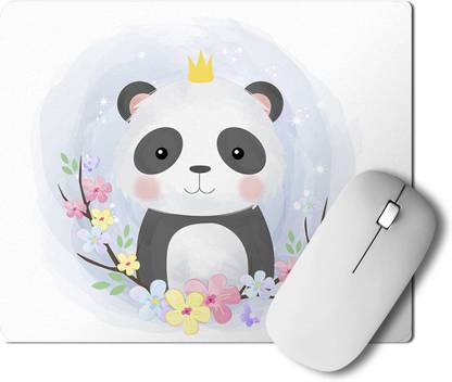 PrintingZone Panda Mousepad Cute Panda Mousepad Hungry Panda Mousepad Lazy Panda mousepad Printed Mouse Pad for Computer Laptop And Gaming (9 inch X 7.5 inch) Mousepad