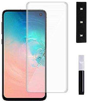 Maxboost Tempered Glass Guard for Samsung Galaxy S10 Advanced UV Screen Protector UV Coated Glass With Installation Kit Combo Pack