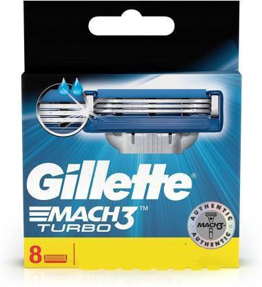 Gillette MACH3 TURBO SHAVING BLADES 8'S