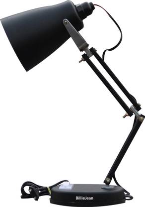 BillieJean 777 Matte Black Reading & Studying Table Lamp