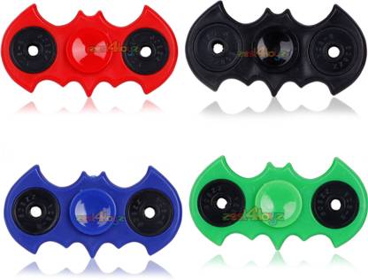 zest 4 toyz Fidget Metal Hand Spinner Toys For Kids Bat Shaped Spin Toy For Adults Girls Boys Stress Relief Toys-Multicolor (Pack of 1)