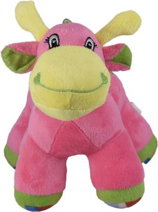 ULTRA Colourful Baby Giraffe Soft Toy With Sound  - 9 inch