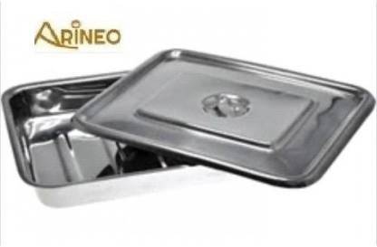 ARINEO Instrument Tray With Lid 8" * 6" (Pack Of 1) Reusable Medical Tray Utility Forceps