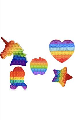 zengatoys UNICORN AND AMONG US AND APPLE AND HEART AND STAR COMBO