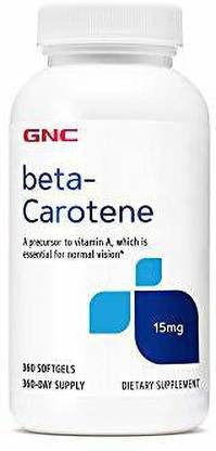 GNC beta-Carotene 15mg | A Precursor to Vitamin A which is Essential for Normal Vision