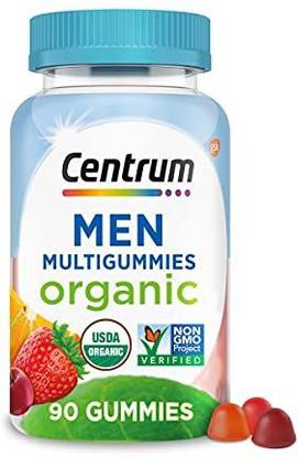 Centrum Men's Organic Multigummies, Men's Multivitamin Gummies, Organic Multivitamin for M