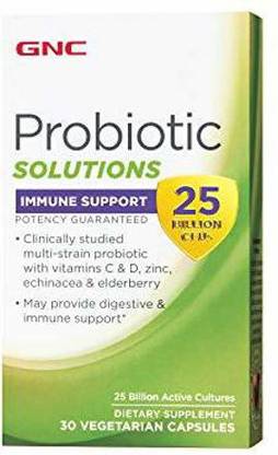 GNC Probiotic Solutions Immune Support with 25 Billion CFUs | Provides Digestive & Imm