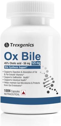 Trexgenics Bile extract 125mg 45% Cholic acid Gallbladder Support