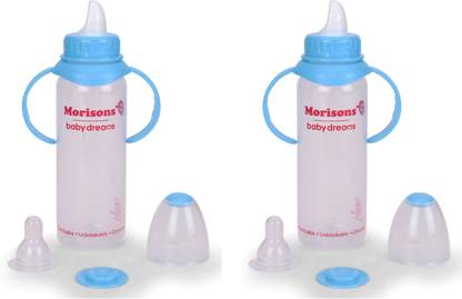 Morisons Baby Dreams Royal Handle PP Feeding Bottle With Nipple Blue Pack Of-2 - 250