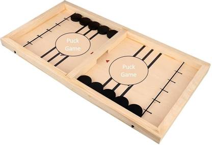 homenity European Carrom Board Game,Interactive Games,Table Wooden Hockey Game for Adults Carrom Board Game