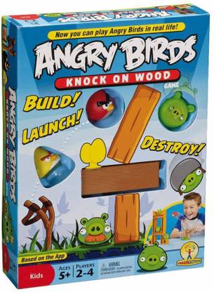 MeToy Angry Bird Game for Kids Knock on Wood Angry Birds Games for Children & Toddlers Angry Bird Toys Party & Fun Board Game