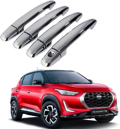 CARIZO Door Handle Chrome Cover | Latch Cover | Catch Compatible with Nissan Magnite Nissan Car Door Handle