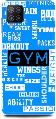 FIKORA Back Cover for Samsung Galaxy M32, GYMWORKOUT, NO, PAIN, NO, GAME