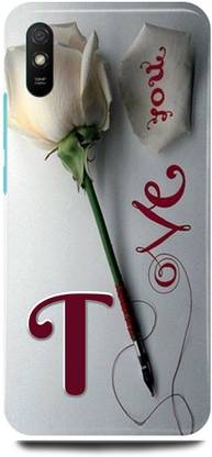 FRONK Back Cover for Xiaomi Redmi 9i, T, NAME, LETTER, ALPHABET, LOVE