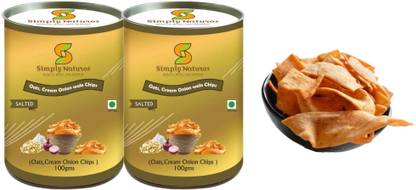 Simply Naturos Oats, Cream, Onion Wale Chips