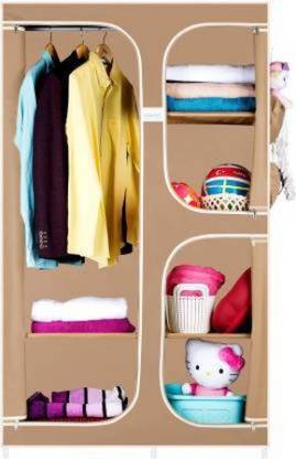 SHREESAKET Collapsible wardrobe 88103 PVC Collapsible Wardrobe