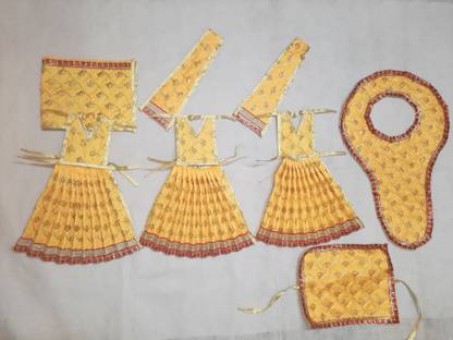 RKDH High Quality Dresses Shiv , Parvati , Ganesh ,Kartikeya ,Or Nandi , Dress Size-03 no. - for Idol height of - 1.5 feet Dress