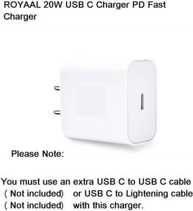 ROYAAL 20W USB C Charger PD Fast Charger Block Type C Power Delivery Wall Charger Adapter Compatible for iPhone, Smartphone Dock