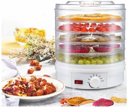 Hridaan Food Dehydrator|Beef Jerky Maker|Five Tray Food Dehydration Machine With Knob Button|Dried Fruits and Vegetables Maker Electric Food Dehydrator