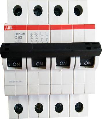ABB 63A Four Pole (FP /4P) C Curve MCB - 10kA (SB204 M-C63 ) 63A Four Pole (FP /4P) C Curve MCB - 10kA (SB204 M-C63 ) MCB