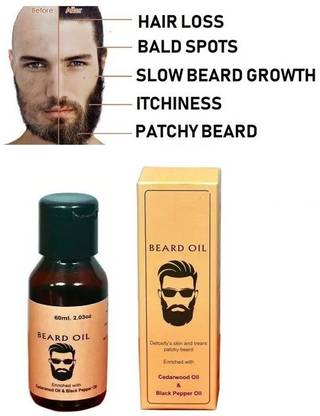 MYEONG Perfect Beard Growth Oil Advanced - - Beard Growth Oil for Patchy Beard pack of 1 Hair Oil 60 ML Hair Oil