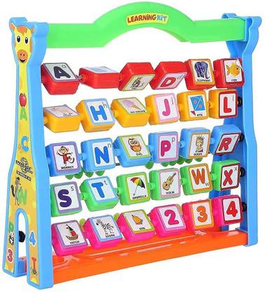 Sani International Toy Mall Alphabets Picture and Numbers Play Abacus Learning Kit for Kids