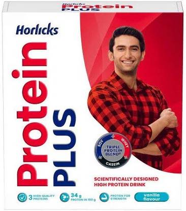 HORLICKS PROTEIN PLUS VANILLA BIB 200G
