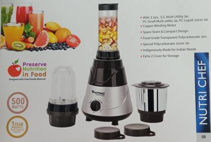 Sumeet Traditional MIXER GRINDER 500 W Juicer Mixer Grinder