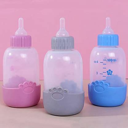Woofy Puppy Kitten Small Animals Milk Feeder Pet Nursing Bottle Set 100ml Dog and Cat Milk Bottle Clyndrical Plastic Pet Bottle