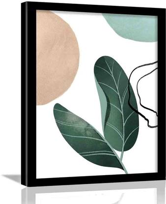 Nature Theme Abstract Art Wal Posters Home and Office - Modern Art Posters with Frame - Framed Posters for Room Wall Decor Paper Print