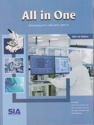 B.Pharmacy II-Year I-Sem (R17) Spectrum ALL IN ONE (JNTU-Hyderabad) Latest 2021-22 Edition