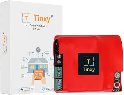 T Tinxy Device T Tinxy Device 2 Node Smart Switch Compatible with Alexa and Google Home Smart Switch