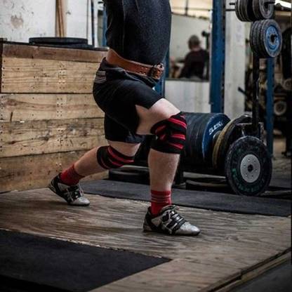 Kainoz Knee Wraps -for Home & Gym Training, Powerlifting, Weightlifting, Deadlift Knee Support