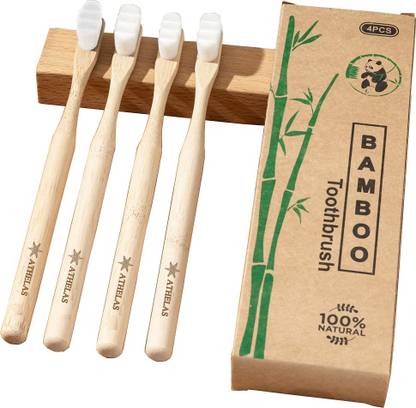 Athelas 100% Bamboo Bamber Ultra Soft Toothbrush