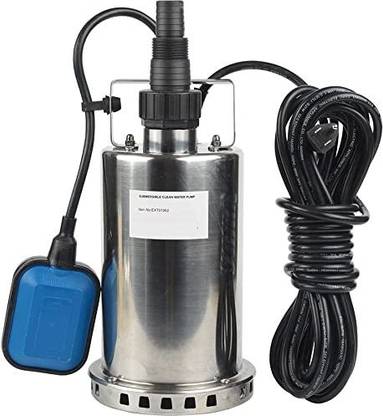 APMs Dewatering Pump 400W 8000 LPH Stainless Steel Submersible Pump for Clean Water & Slightly Dirty Water With Automatic Float Switch 220 Volt 1PH Submersible Water Pump