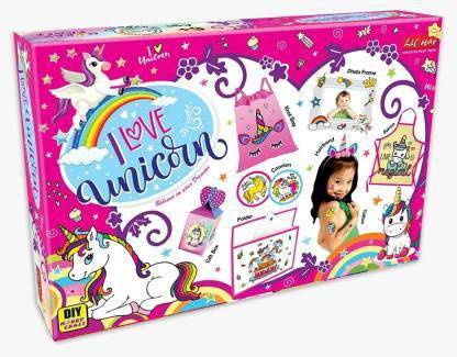 Nabhya Games And Toys I Love Unicorn DIY Hobby Craft Kit For 6+ Age Kids