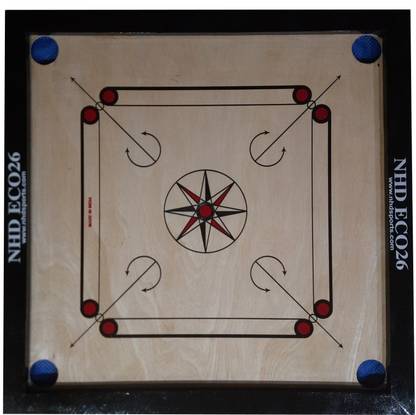 NHD ECO 26 Inches Medium Size 3.8 cm Carrom Board