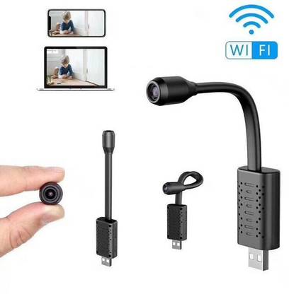 OJXTZF Spy Camera HD 1080p WiFi Night Vision 24hours continuous recording Support 64GB Spy Camera