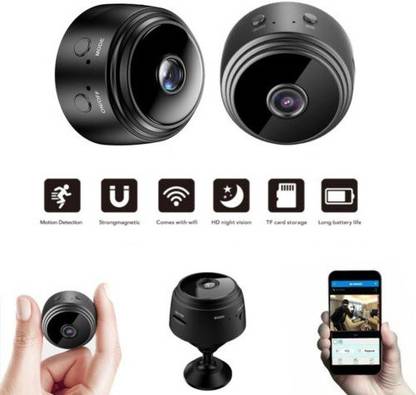 AVOIHS Mini Spy Camera WiFi Wireless Hidden Camera 1080P HD Small Home Security Camera with 64GB Support Memory Card Night Vision, Motion Detection, Rechargeable Tiny Nanny Cam for Indoor Outdoor Security Camera