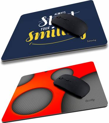 SMULY Printed Designer Anti Skid, Thick Non-Slip Rubber Base Mouse Pad COMBO PACK OF 2Compatible with Computer, Laptops, PC, Home & Office Mousepad HD Quality Mousepad