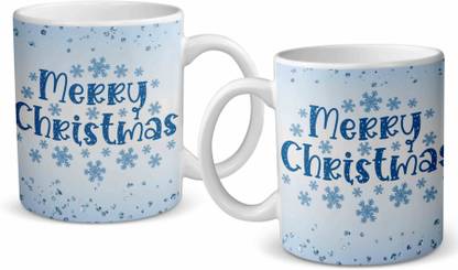 ARVESA Merry Christmas M399 christmas mug White Printed Coffee For Merry Christmas Cup, Christmas New Year Gift, Christmas Friend Gifts 325 Ml. Ceramic Coffee Mug
