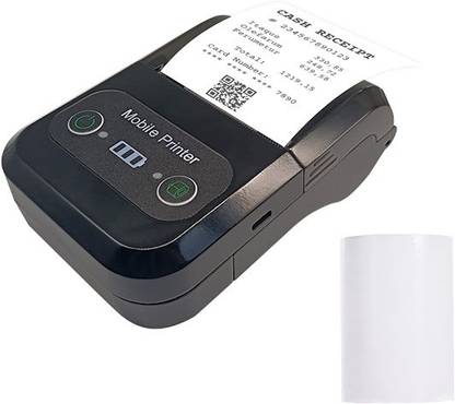 AMSHREE 2 Inch MPT II 58mm Thermal Printer Bluetooth Printer Android POS 2 Inch Receipt Bill Printer Printing Machine for Small Business, Restaurant Swiggy Zomato KOT, Shopping Mall, Mini Market BLUETOOTH