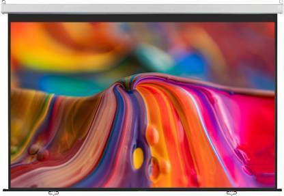 Moiz Universal Wall Type 150 inches Diagonal Pull Down Spring Action No Autolock Projector Screen , 1080P-UHD-3D-4K, 10 Feet x 8 Feet, 4:3 Aspect Ratio(White) Projector Screen (Width 304 cm x 244 cm Height) Projector Screen (Width 304 cm x 243 cm Height)